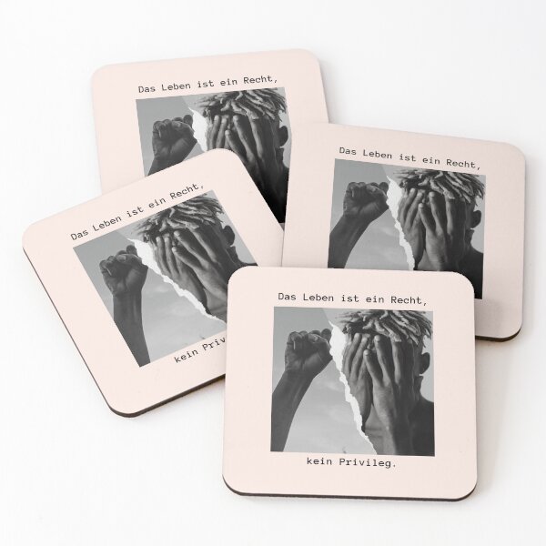 Item preview, Das Leben ist ein Recht, kein Privileg. | Pastel Pink Background designed and sold by RM-Journey.