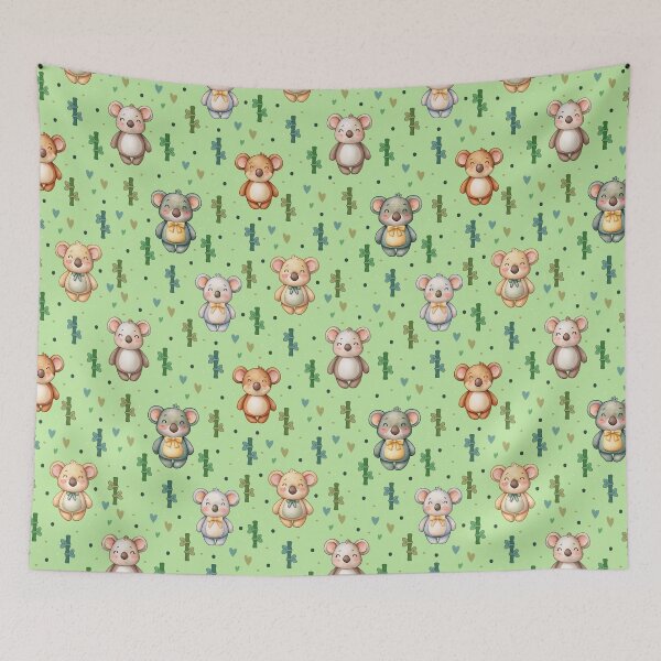 Item preview, Happy koala bears with bamboo design for kids for children for babies designed and sold by NymeriaH.