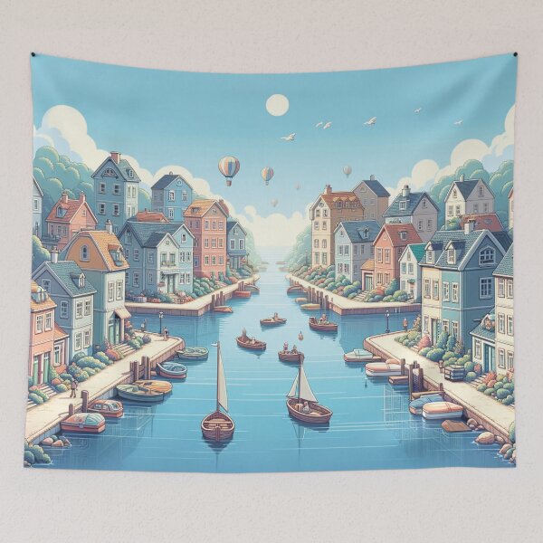 Item preview, The Canal houses  designed and sold by Random Designs.