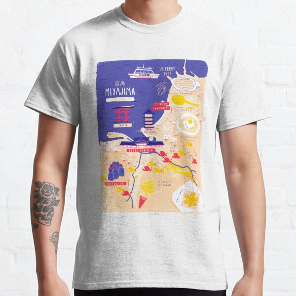 Miyajima map Classic T-Shirt