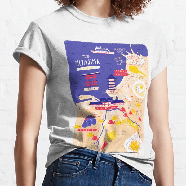 Miyajima map Classic T-Shirt