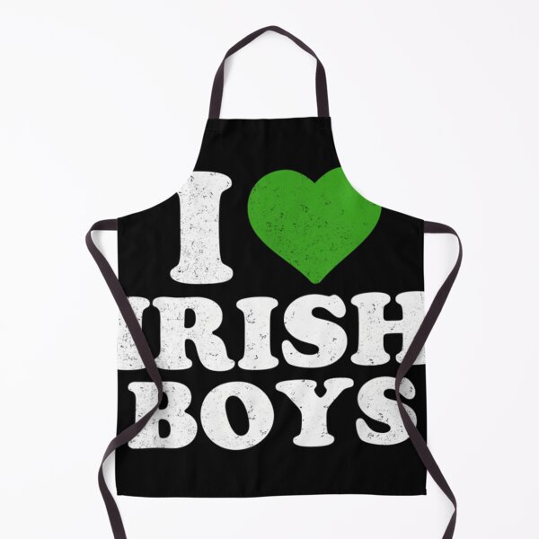 Item preview, I Love Irish Boys Funny St Patricks Day Heart Shamrock designed and sold by LaetitiaJean.