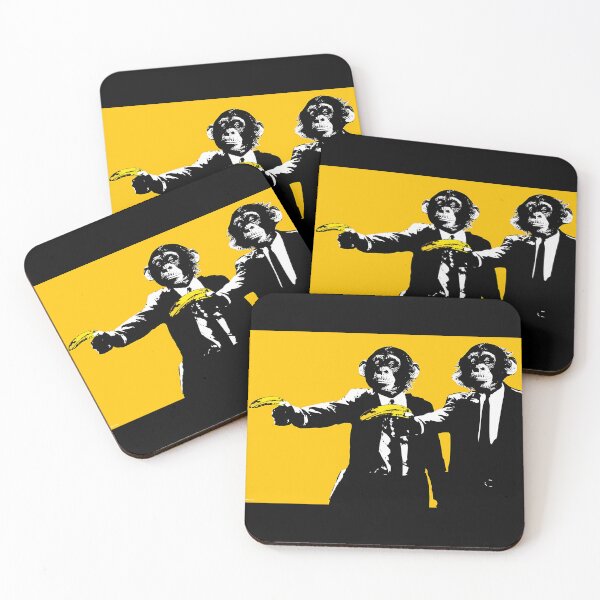 Aperçu de l'œuvre Pulp Fiction Monkeys créée et vendue par LaetitiaJean.