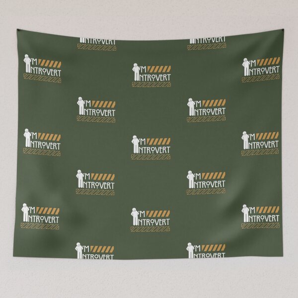 Item preview, I'm Introvert | Green Background designed and sold by RM-Journey.