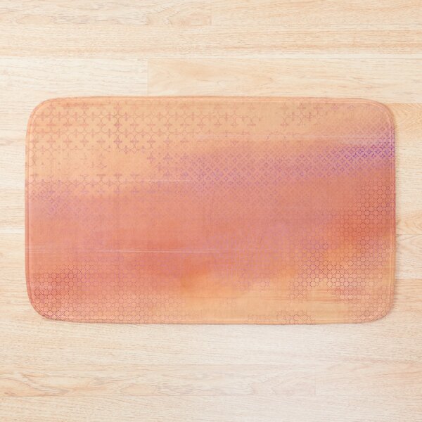 Item preview, Painted Dream Mist at the Magic Hour in Coral Peach with Violet Pattern Accents designed and sold by NoaaDesign.