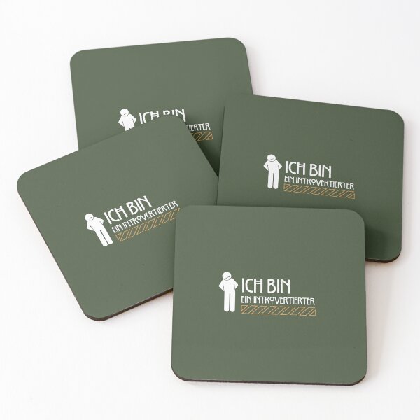 Item preview, Ich bin ein Introvertierter | Green Background designed and sold by RM-Journey.