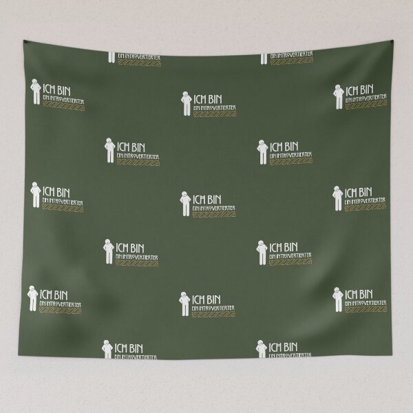 Item preview, Ich bin ein Introvertierter | Green Background designed and sold by RM-Journey.