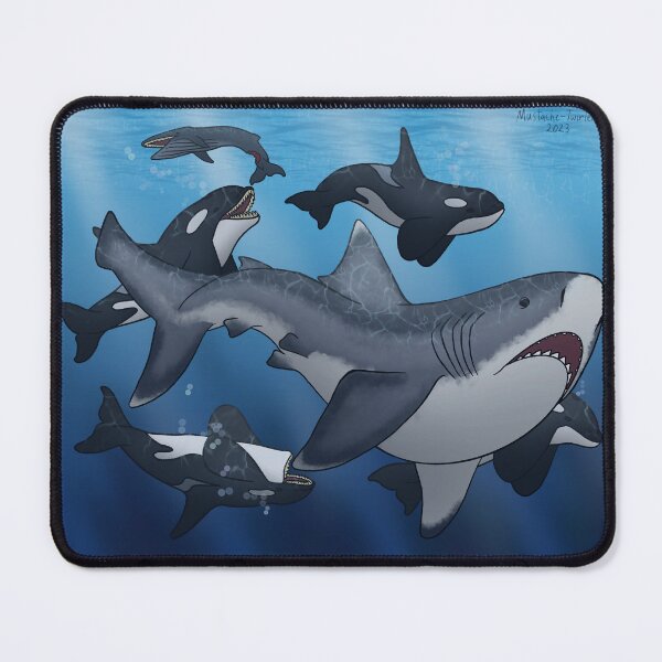 Item preview, Orca vs Megalodon designed and sold by MustacheTwirler.
