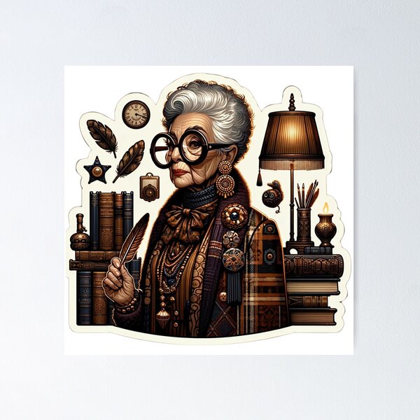 Item preview, Dark Academic Elegance: Iris's Legacy designed and sold by Aesthedemia.