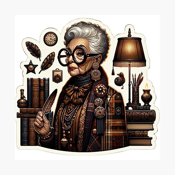 Item preview, Dark Academic Elegance: Iris's Legacy designed and sold by Aesthedemia.