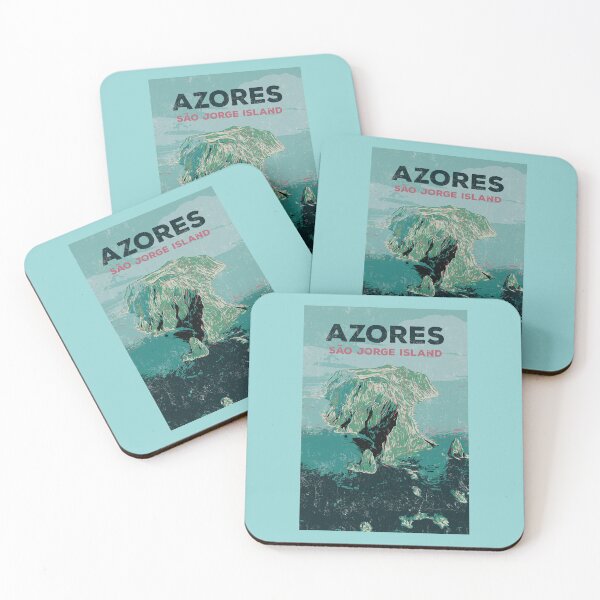 Item preview, Aerial View of S. Jorge Island, Azores Illustration designed and sold by Lemomo-artworks.