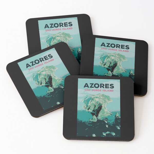 Item preview, Aerial View of S. Jorge Island, Azores Illustration designed and sold by Lemomo-artworks.