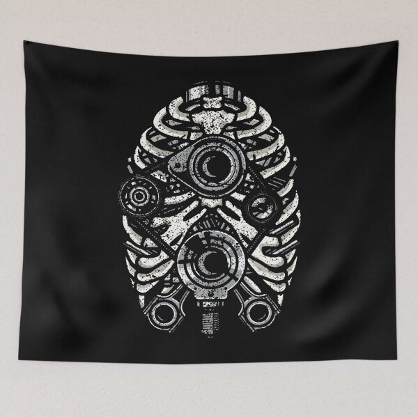 Item preview, Machine Repair Mechanic Engineer Skeleton Rib Cage Engine designed and sold by rutaiulae71.