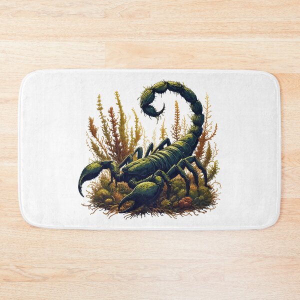 Item preview, Scorpion overgrown with moss, plants and flowers designed and sold by TomFrontierArt.