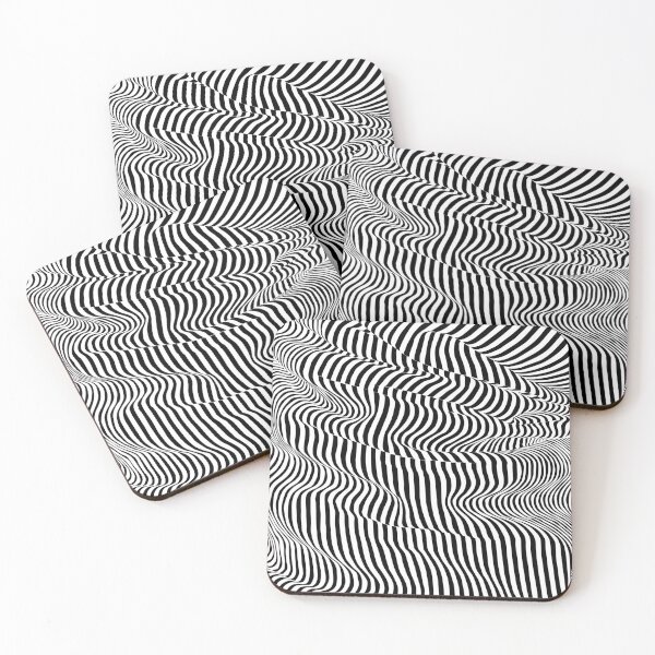 Item preview, Illusion black crease / wave line effect designed and sold by Whimsy Trail Co.