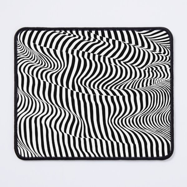 Item preview, Illusion black crease / wave line effect designed and sold by m-yoga-store.