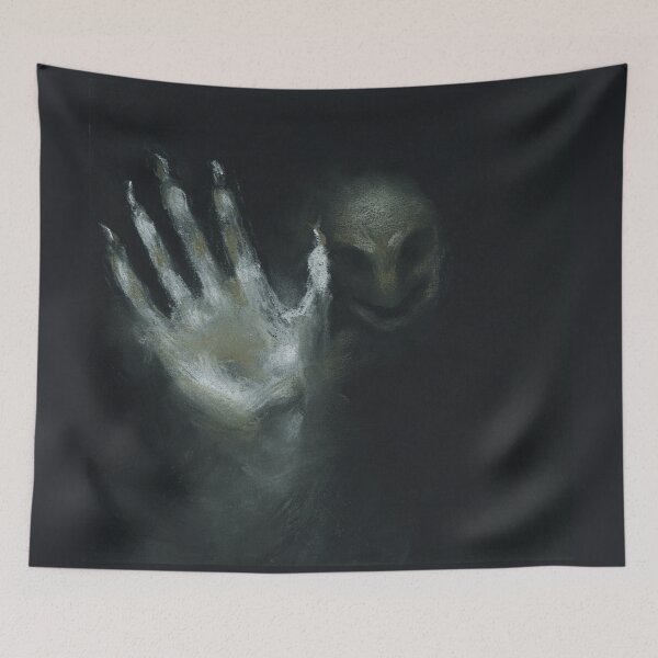 Item preview, Dark Art Black Creepy Alien Horror Weird Drawing designed and sold by Dariia Zhyrova.
