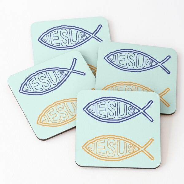 Item preview, Christian fish with Jesus inscription designed and sold by EternalRock.
