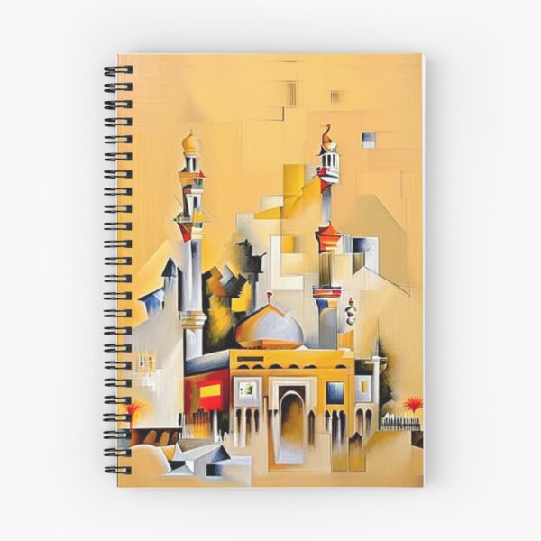 Item preview, "Vibrant Cubist Mosque: A Colorful Interpretation" designed and sold by raninou.