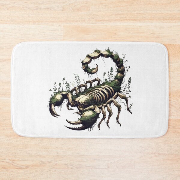 Item preview, Scorpion skeleton overgrown with moss and plants designed and sold by TomFrontierArt.