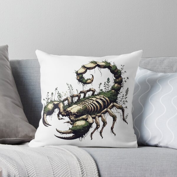 Item preview, Scorpion skeleton overgrown with moss and plants designed and sold by TomFrontierArt.
