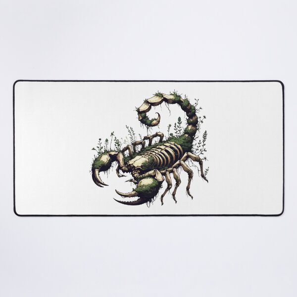 Item preview, Scorpion skeleton overgrown with moss and plants designed and sold by TomFrontierArt.