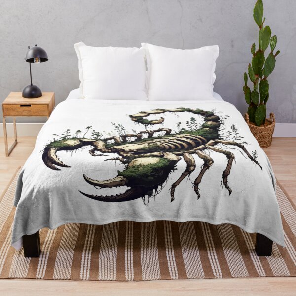 Item preview, Scorpion skeleton overgrown with moss and plants designed and sold by TomFrontierArt.