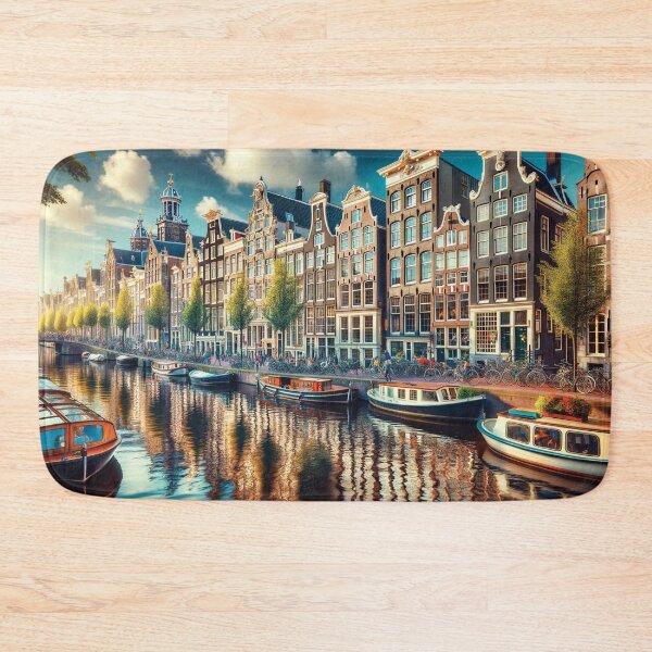 Item preview, Amsterdam's  waterways print designed and sold by Random Designs.
