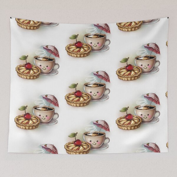 Item preview, pie apple with coffee  perfect cozy day designed and sold by brokenpones.