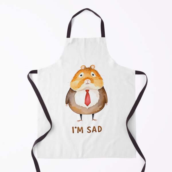 Item preview, Melancholy Moments: Sad Hamster Illustration designed and sold by MAN  FROM MARS.