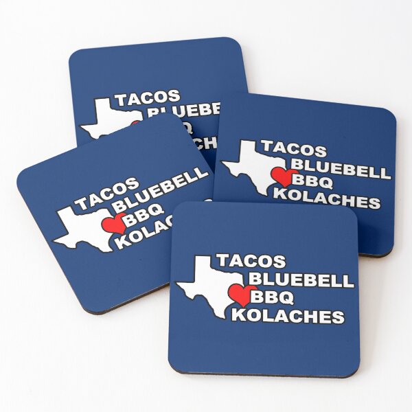 Item preview, Tacos - Blue-Bell - BBQ - Kolaches - Czech - TEXAS PRIDE - Proud Texan - TX Food designed and sold by originalsusie.
