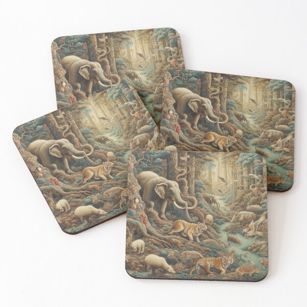 Item preview, Wild Animals in Fantasy Forest designed and sold by Illuministique.