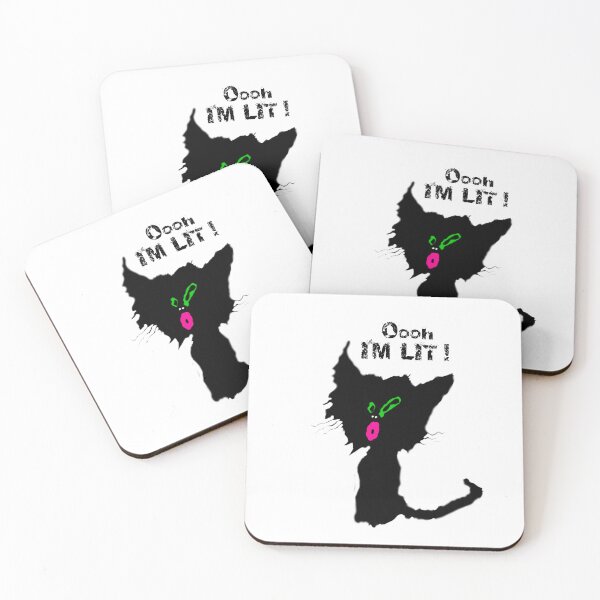Item preview, Popa - black kitten  "I'm lit," designed and sold by IDoMatterROSASS.