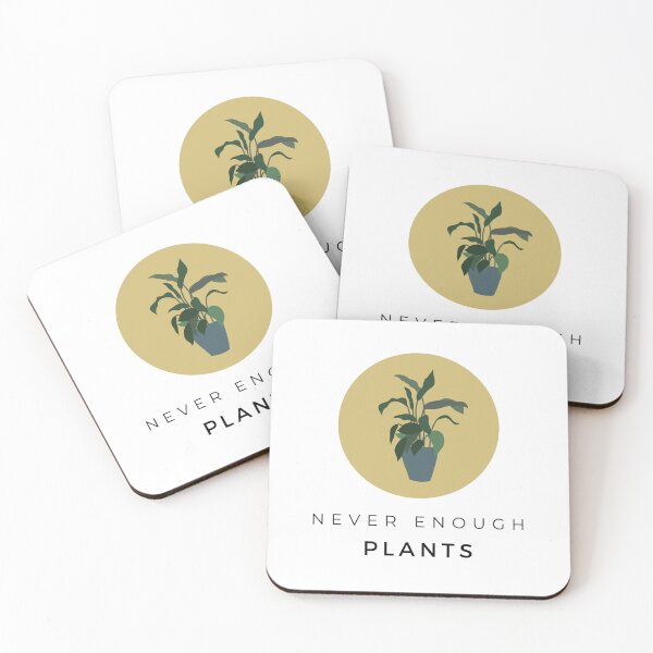 Item preview, Never enough plants illustration designed and sold by HappyNoireArt.