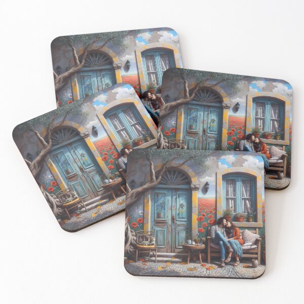 Item preview, Couple on a bench designed and sold by Vibranta Studio.