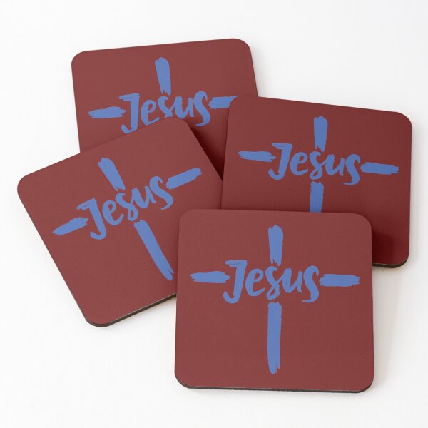 Item preview, Blue cross with Jesus inscription. designed and sold by EternalRock.