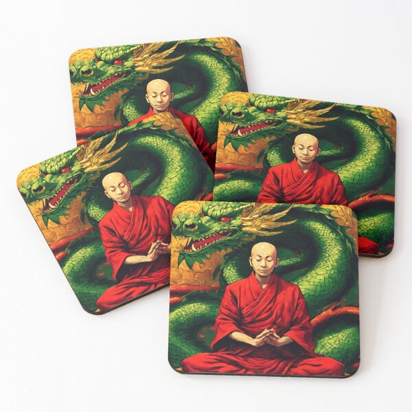 Item preview, monje meditando designed and sold by StonePine.