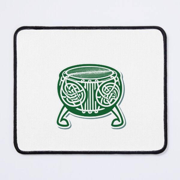 Item preview, Traditional Irish Bodhran and Celtic Knots Silhouette designed and sold by NiftyWrx.