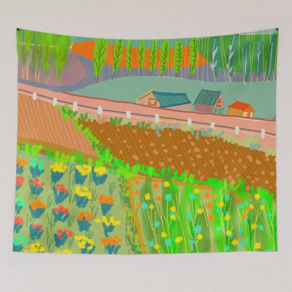 Item preview, Rural,country,farm,garden,country,spring,colorful,garden lover,gardener,cottage,path,landscape designed and sold by ALBANOVART.