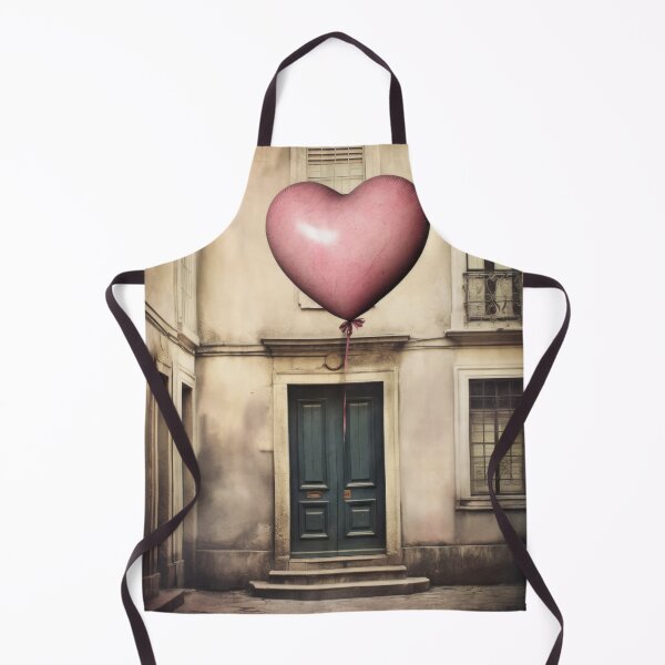 Item preview, Love Heart and Old Door. Pink Hert Shaped Balloon and Vintage Door designed and sold by maxa0109.