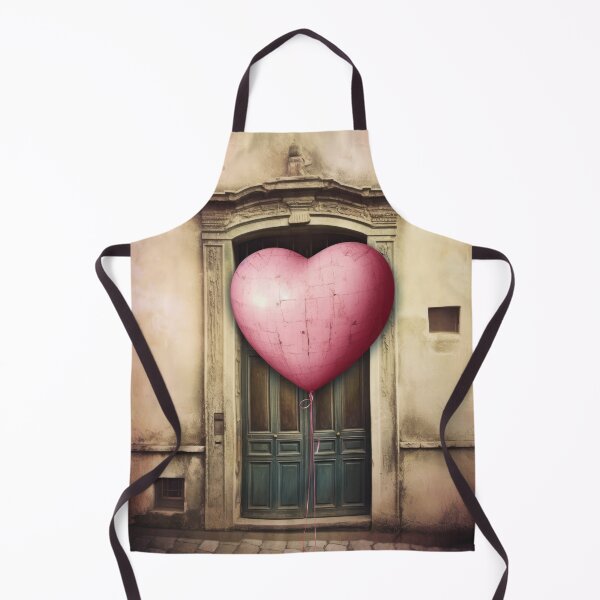 Item preview, Love Heart and Old Door. Pink Hert Shaped Balloon and Vintage Door designed and sold by maxa0109.