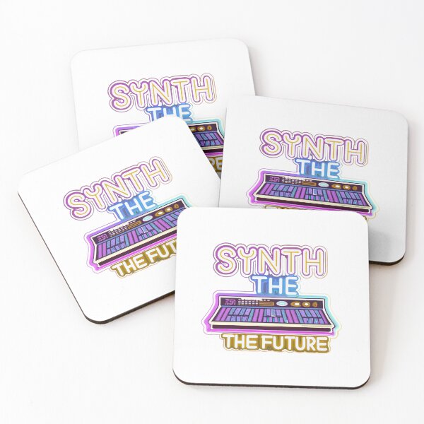 Item preview, Synth the Future - Vibrant Neon Modern Synthesizer designed and sold by NiftyWrx.