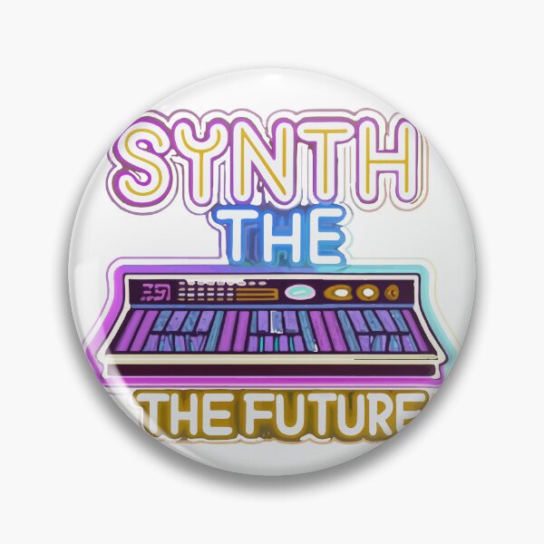 Item preview, Synth the Future - Vibrant Neon Modern Synthesizer designed and sold by NiftyWrx.