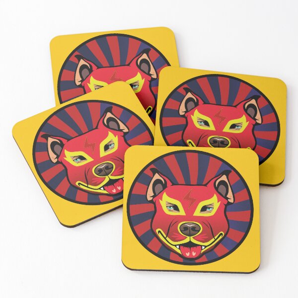Item preview, pitbull red mask designed and sold by ArtisticVsion.