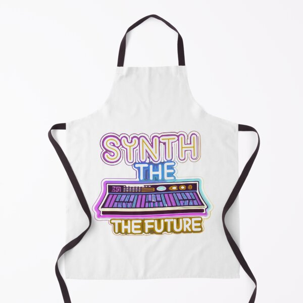 Item preview, Synth the Future - Vibrant Neon Modern Synthesizer designed and sold by NiftyWrx.