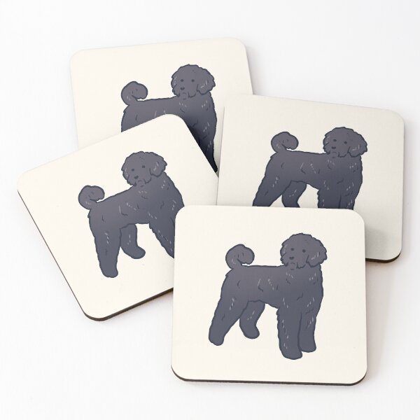Item preview, black russian terrier dog art designed and sold by Mayarart.