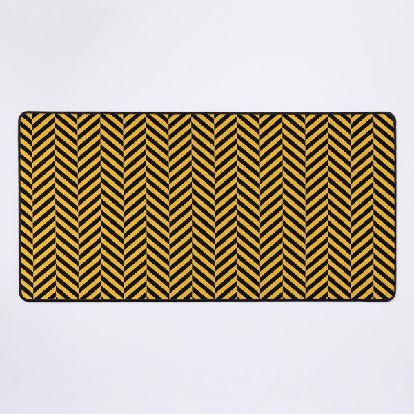 Item preview, Yellow and black herringbone pattern designed and sold by LinDraws.