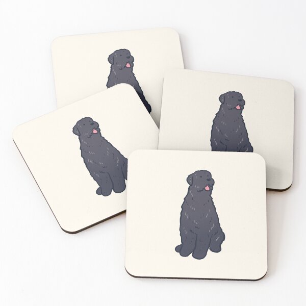 Item preview, black russian terrier dog illustration  designed and sold by Mayarart.