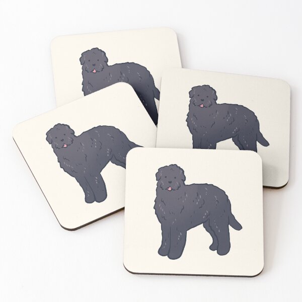 Item preview, black russian terrier dog illustration  designed and sold by Mayarart.