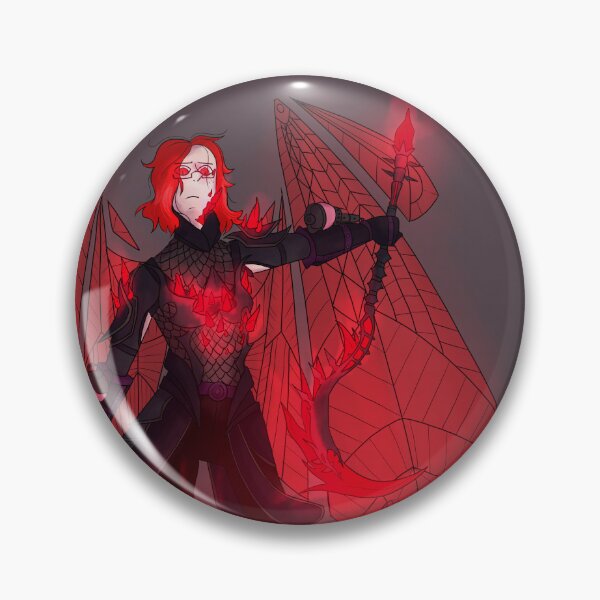Item preview, Human in black and red armor glowing designed and sold by Otvian.